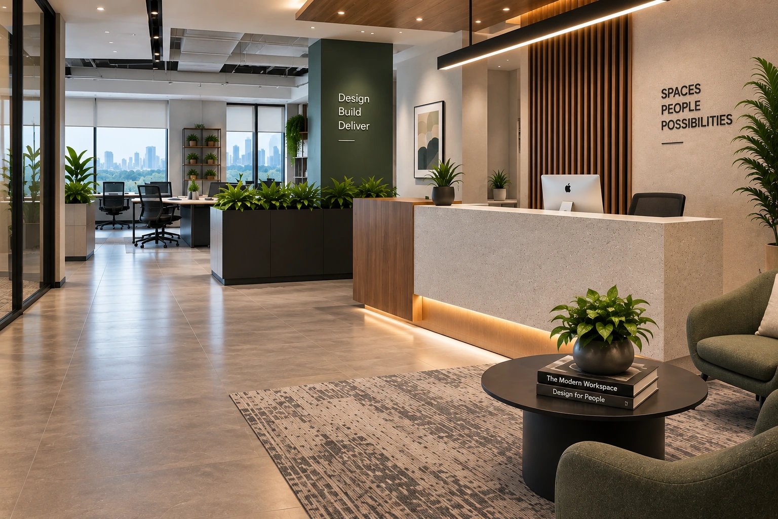 Office reception interior